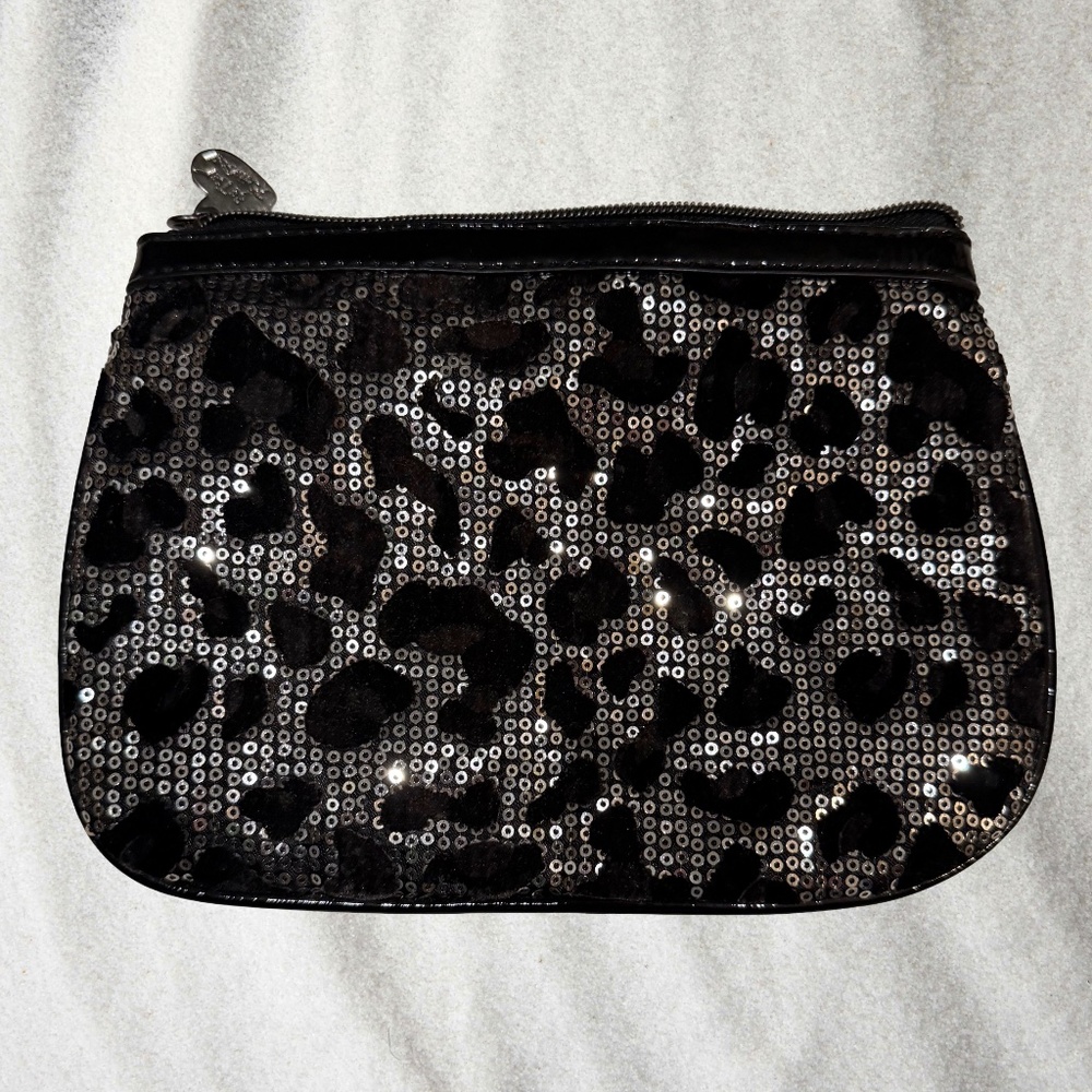 LIMITED TIME:  3 FOR 30, Betsy Johnson Stylish Black and Silver CLUTCH